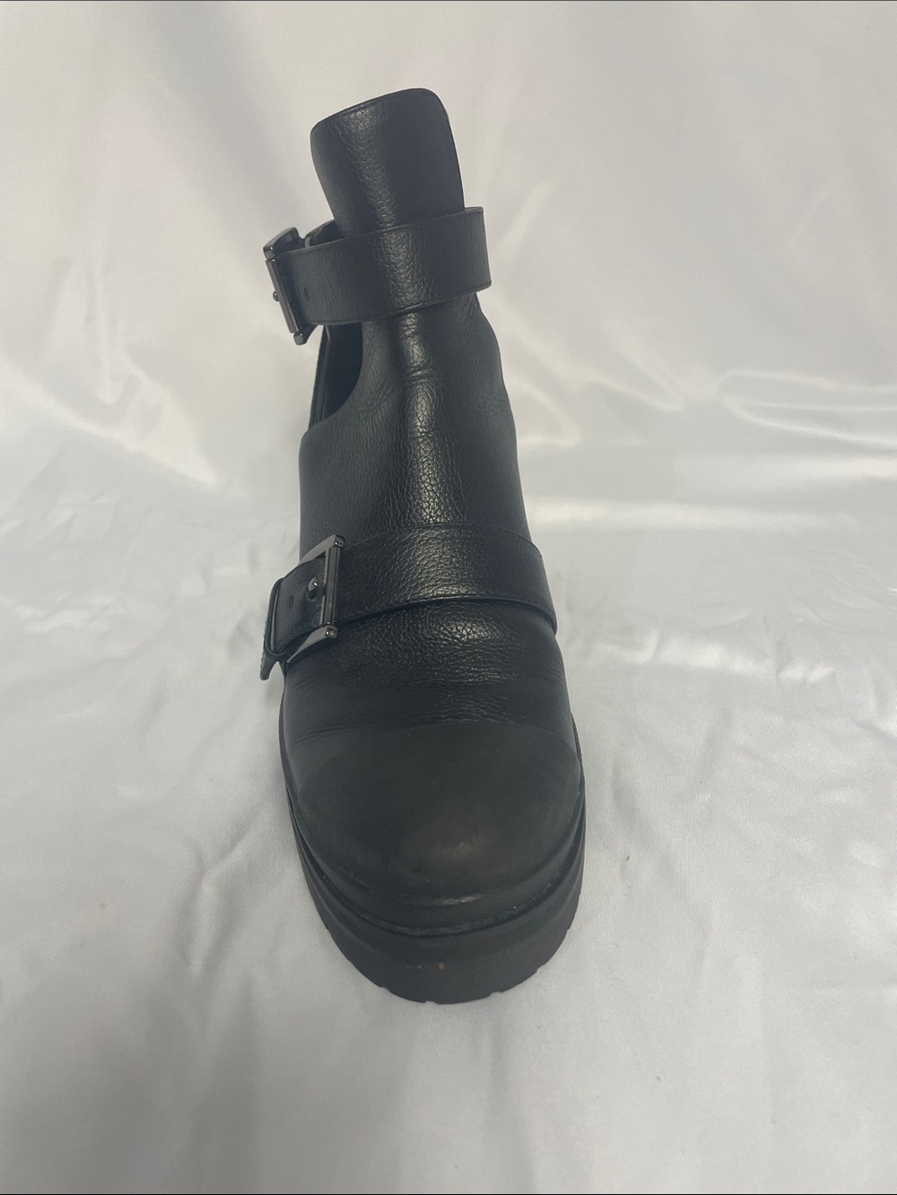 Michael Kors Black Leather Ankle Boots - Picture 3 of 12